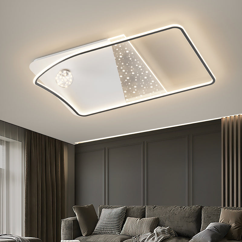 Modern Style Geometry Shape Ceiling Light Fixtures Metal Ceiling Mounted Lights