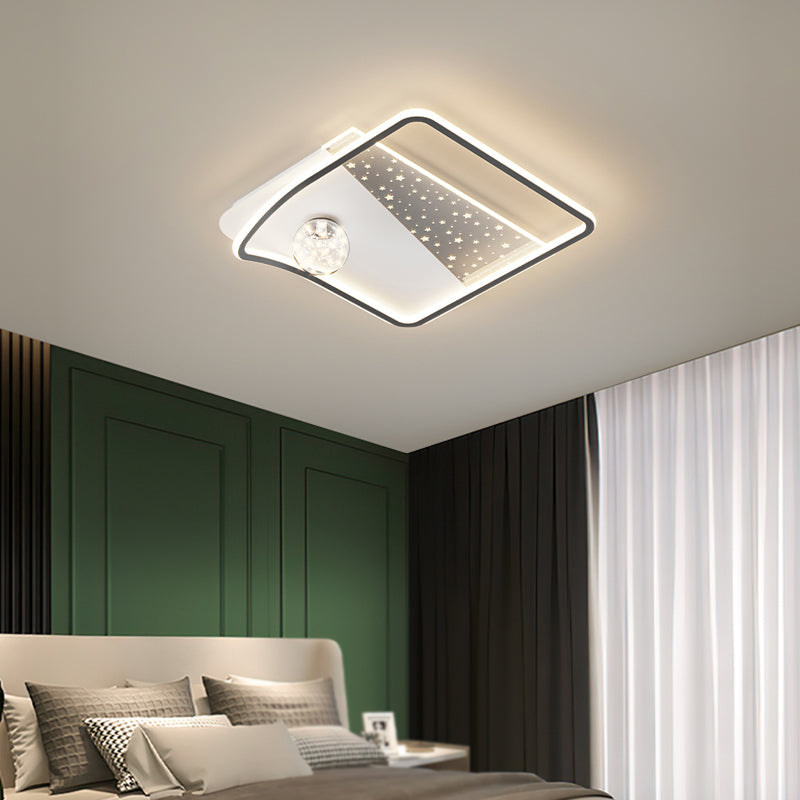 Moderne stijl geometrie vorm plafond verlichtingsarmaturen metalen plafond gemonteerde lichten