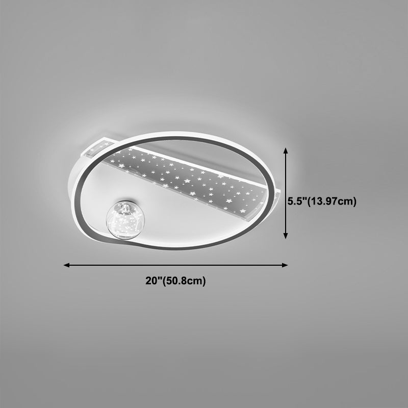 Luz de techo de forma de geometría de estilo moderno luces montadas en el techo de metal