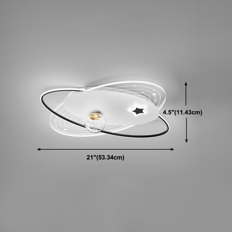 Luz de techo de forma de geometría de estilo moderno luces montadas en el techo de metal