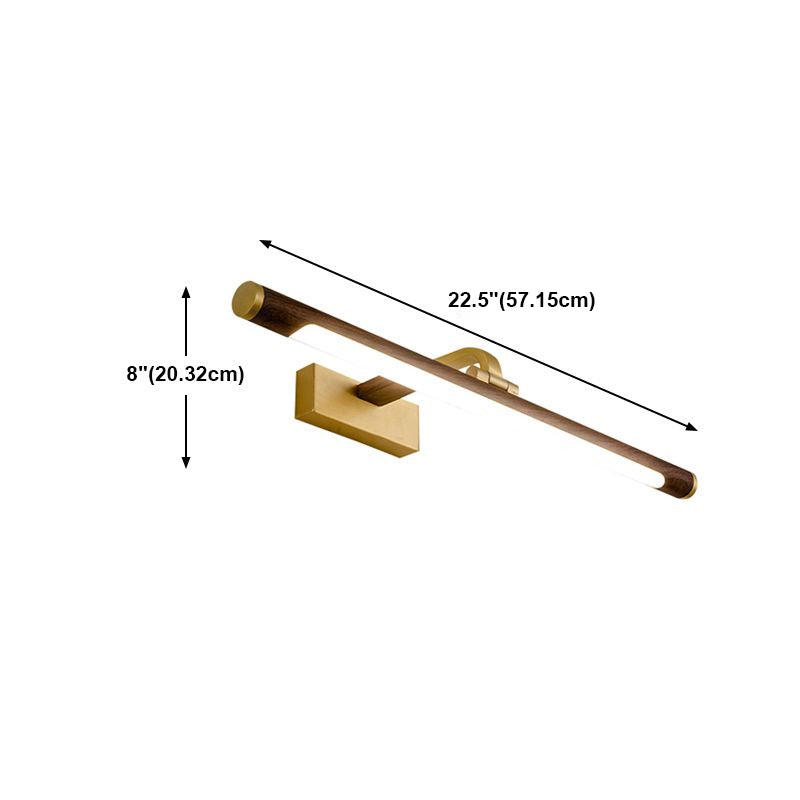 Luz de tocador de metal de estilo americano Luz de espejo de LED directo para el baño