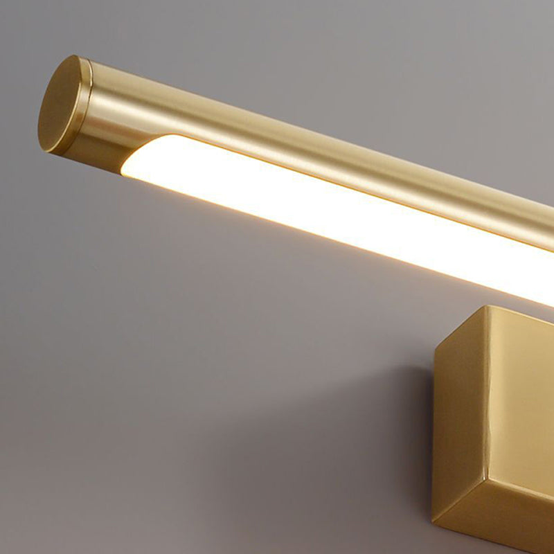 Estilo americano Vanidad de latón Light Strip 1 luz de espejo LED de luz para el baño