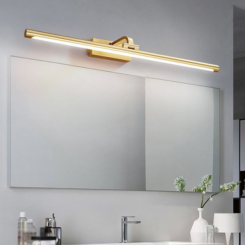 Estilo americano Vanidad de latón Light Strip 1 luz de espejo LED de luz para el baño