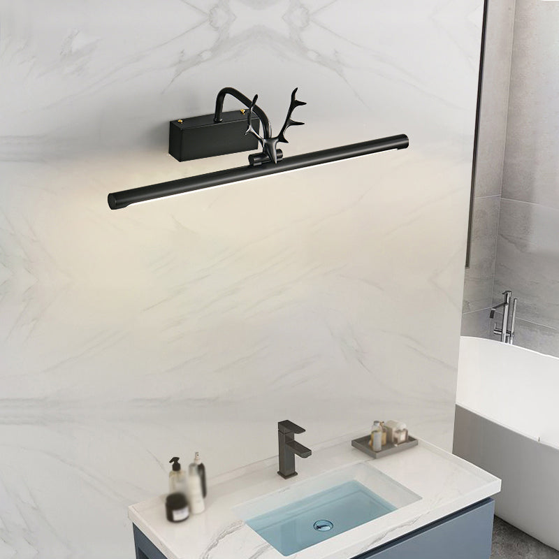 American Style Brass Vanity Light rechte LED Mirror Light met gewei voor badkamer