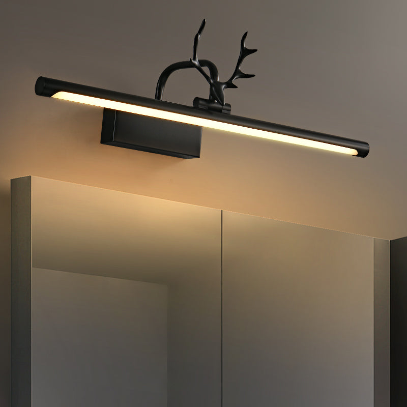 American Style Brass Vanity Light rechte LED Mirror Light met gewei voor badkamer