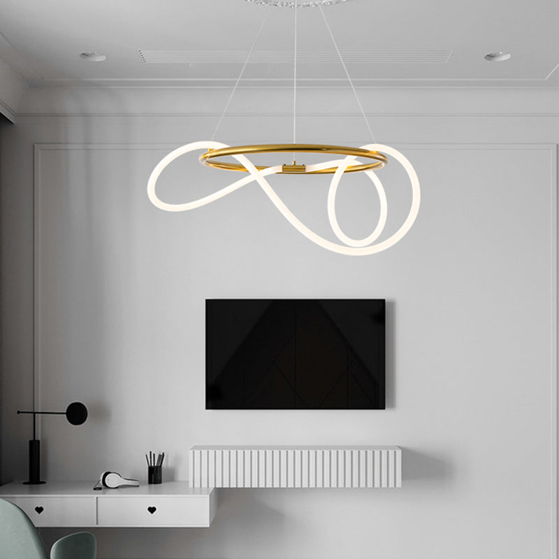 Moderne kroonluchter verlichtingsarmaturen woonkamer lineaire kroonluchter lamp in goud