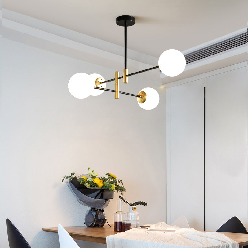 Contemporary Spherical Shape Pendant Chandeliers Glass Chandelier Lights