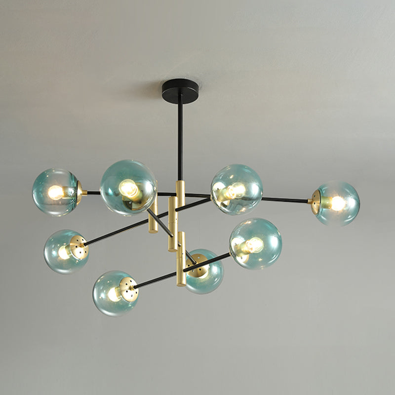 Contemporary Spherical Shape Pendant Chandeliers Glass Chandelier Lights