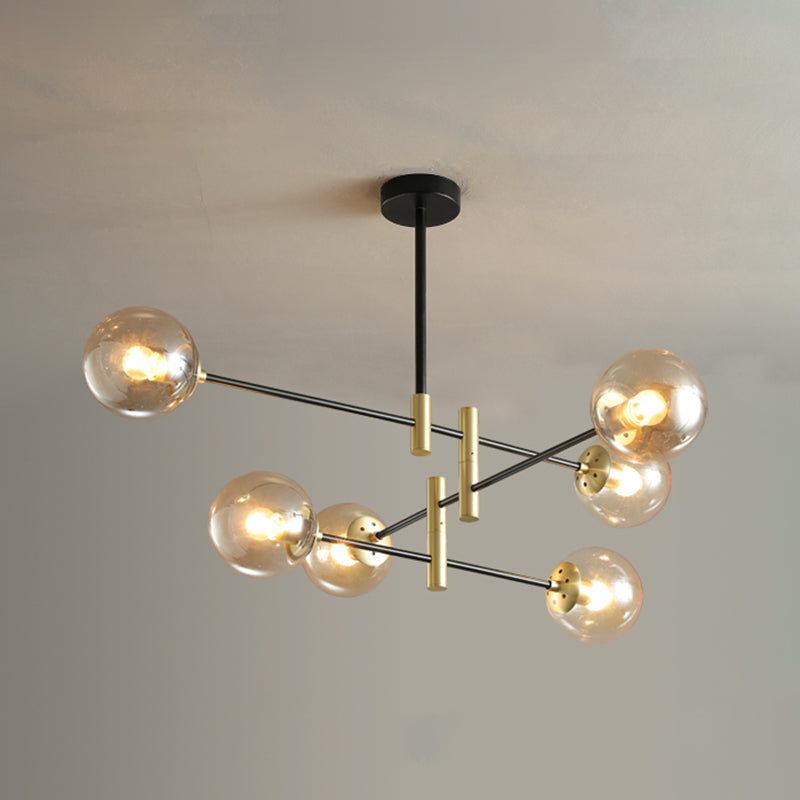 Contemporary Spherical Shape Pendant Chandeliers Glass Chandelier Lights