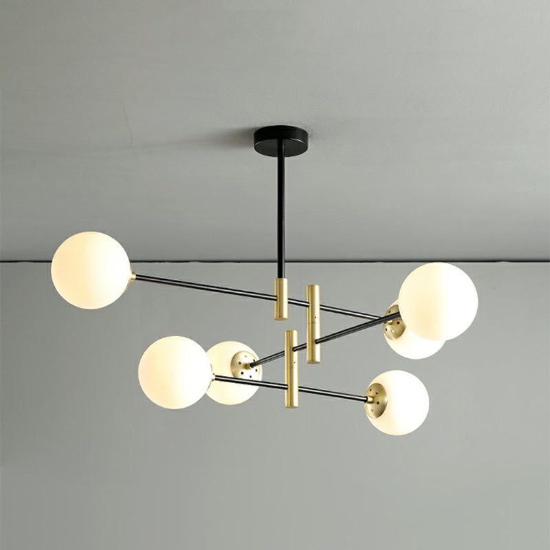 Contemporary Spherical Shape Pendant Chandeliers Glass Chandelier Lights