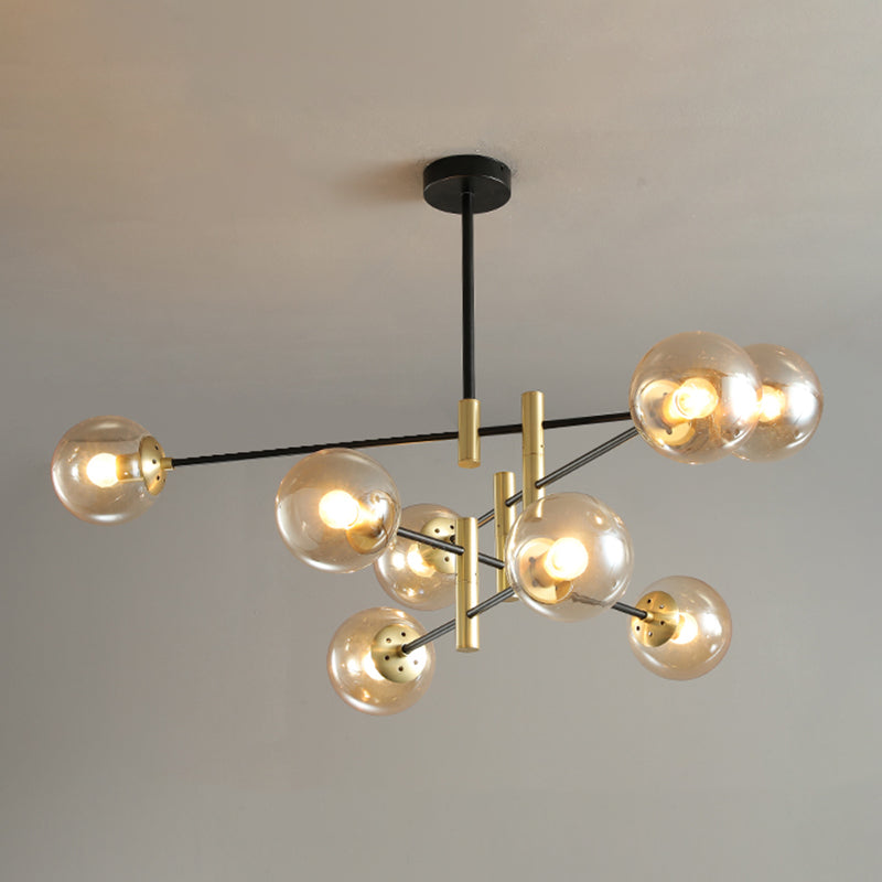 Contemporary Spherical Shape Pendant Chandeliers Glass Chandelier Lights