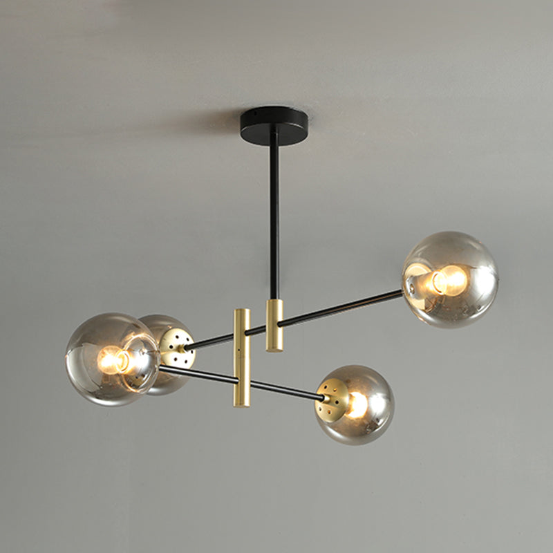 Contemporary Spherical Shape Pendant Chandeliers Glass Chandelier Lights