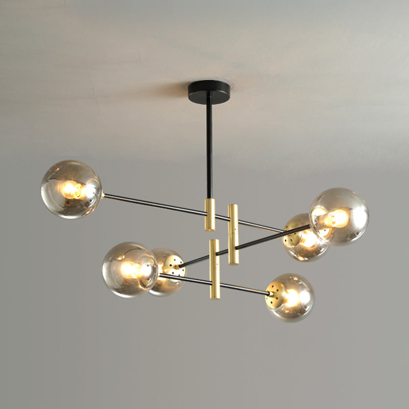 Contemporary Spherical Shape Pendant Chandeliers Glass Chandelier Lights