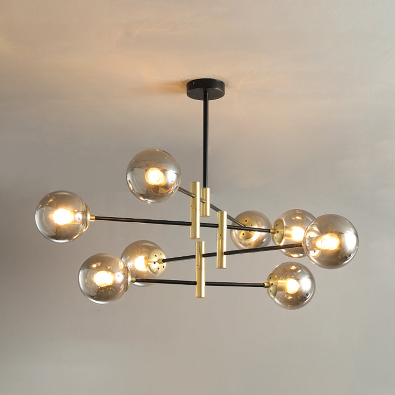 Contemporary Spherical Shape Pendant Chandeliers Glass Chandelier Lights