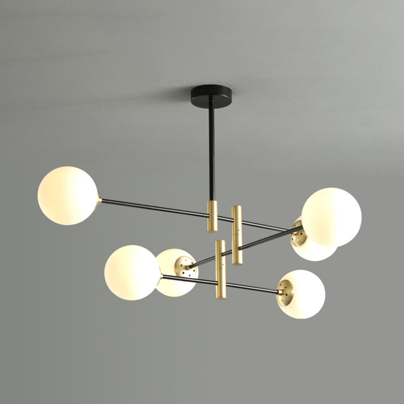 Contemporary Spherical Shape Pendant Chandeliers Glass Chandelier Lights