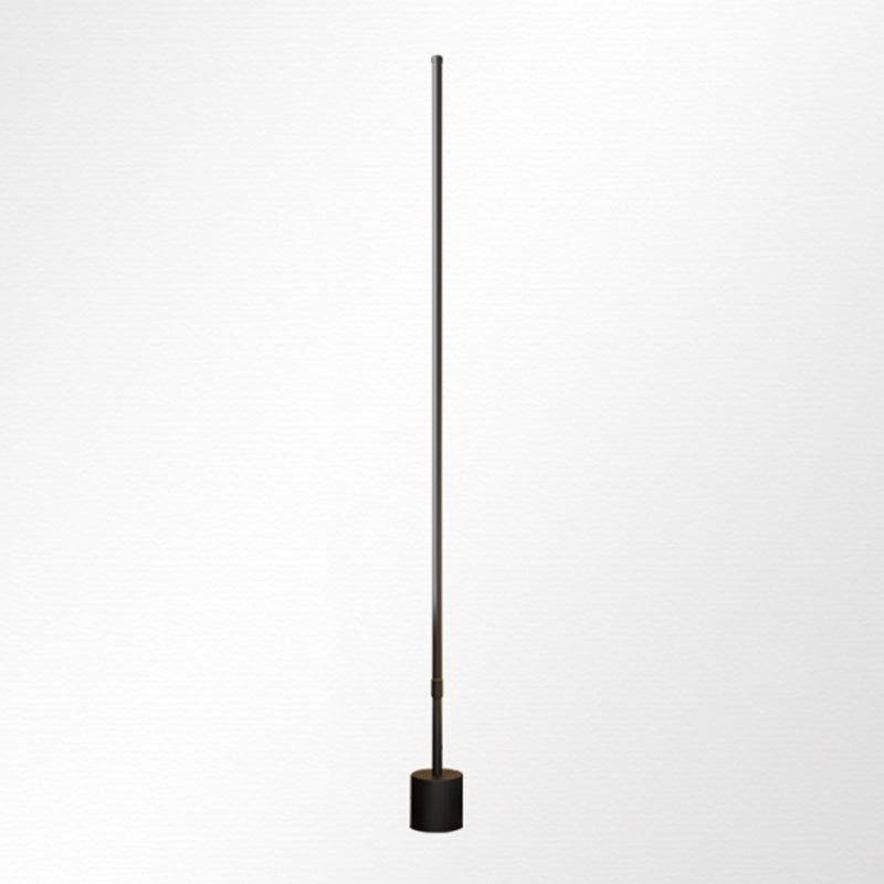 Linear Shape Floor Lamp Contemporary Style Metal 1 Light Floor Lighting