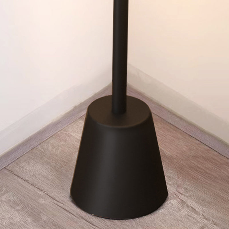 Lampada a forma di forma lineare in stile contemporaneo in metallo 1 illuminazione a pavimento leggera