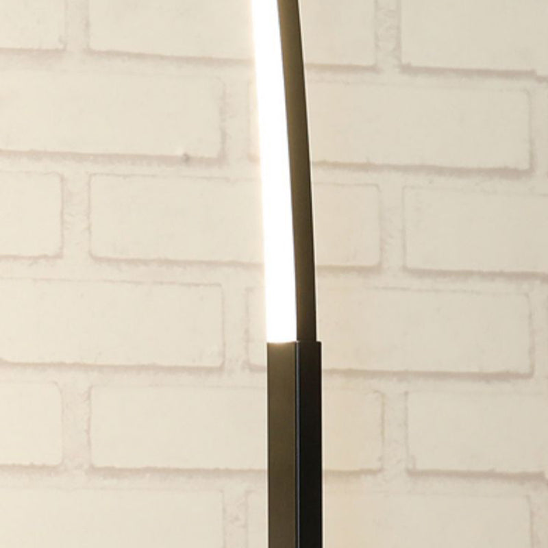 Linear Shape Metal Floor Lights Modern Style Single Light Floor Lamp