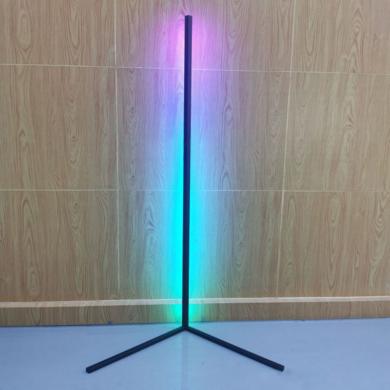 Contemporary Style Linear Floor Lamp Metal 1 Light Floor Lights