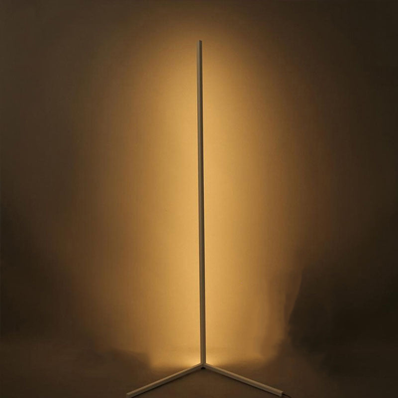 Contemporary Style Linear Floor Lamp Metal 1 Light Floor Lights