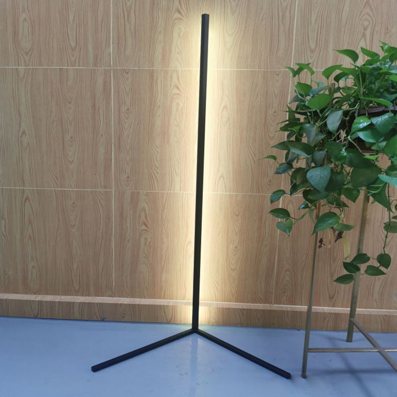 Contemporary Style Linear Floor Lamp Metal 1 Light Floor Lights