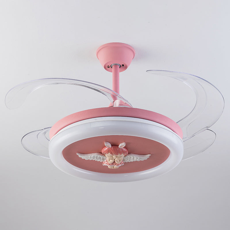 Éclairage de ventilateur de plafond en métal MODERNE 1 Plafond léger lampe à fans pour la chambre pour enfants