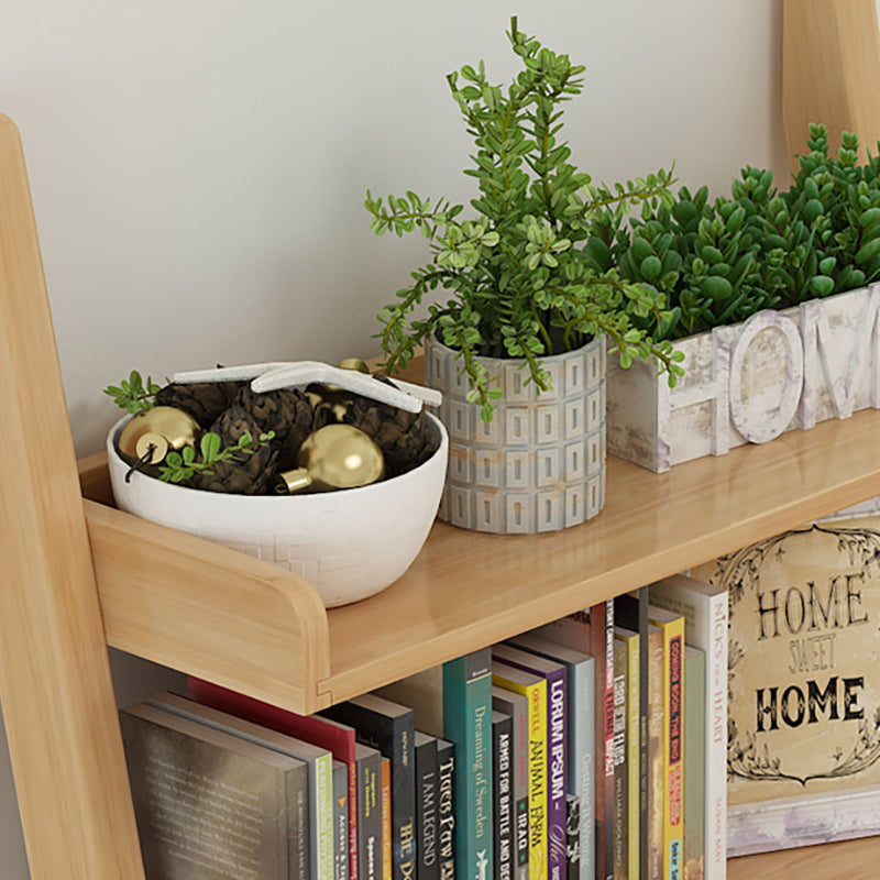 Échelle en bois de caoutchouc étagère moderne Open Back Bibelle pour le bureau à domicile