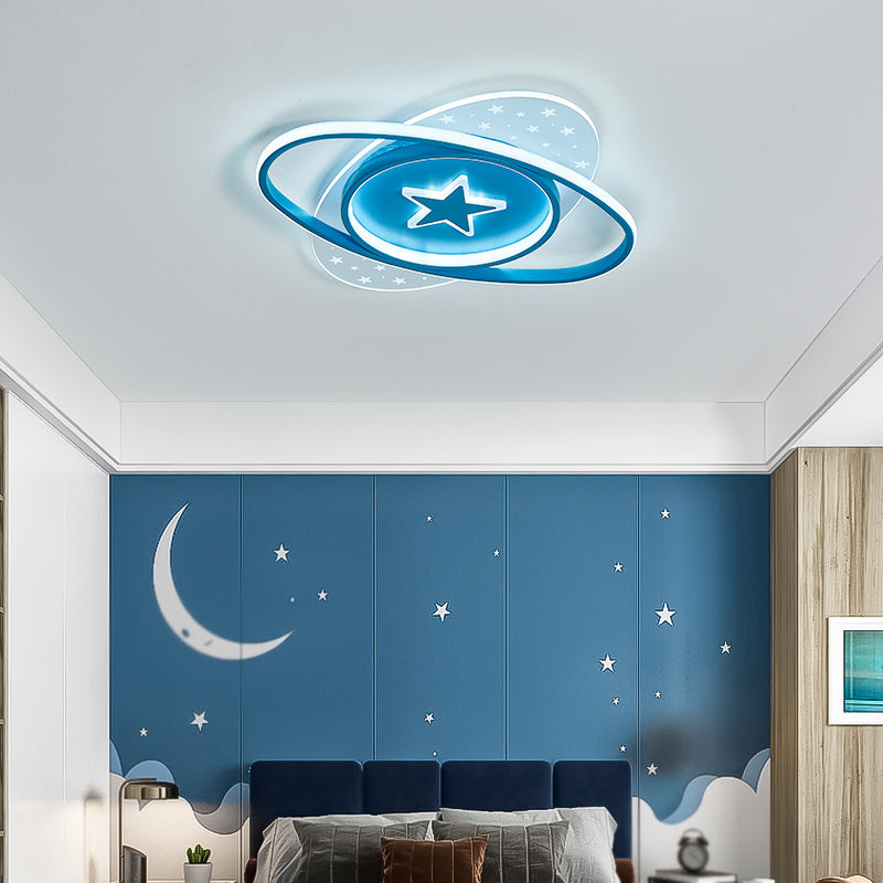 Moderne stijl geometrie vorm plafondverlichting armaturen metaal 4 licht plafond gemonteerde lichten