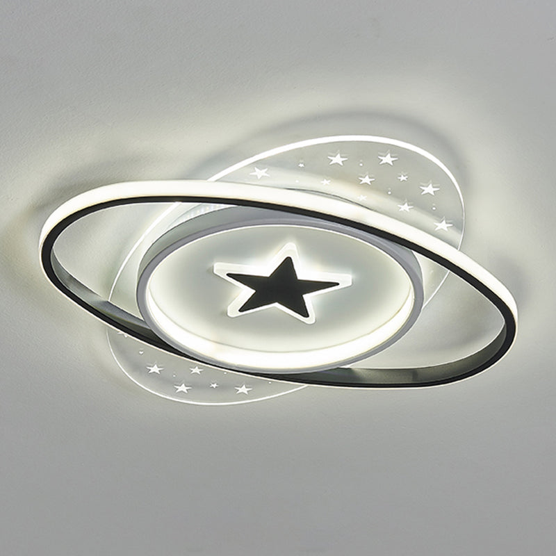 Modern Style Geometry Shape Ceiling Light Fixtures Metal 4 Light Ceiling Mounted Lights