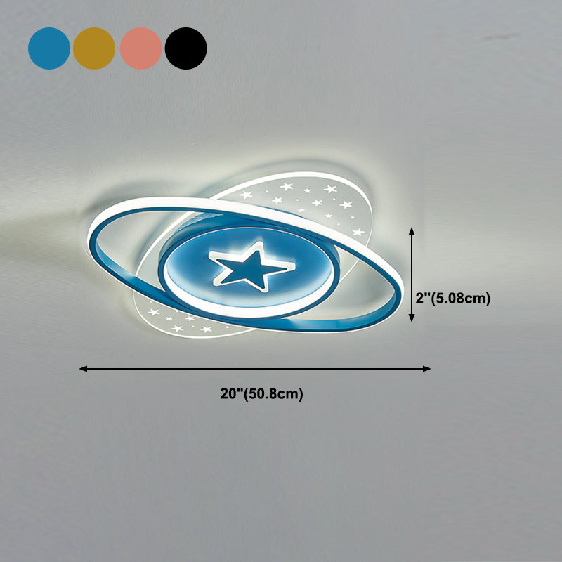 Forma de techo de forma de geometría de estilo moderno Metal 4 luces montadas en el techo de luz