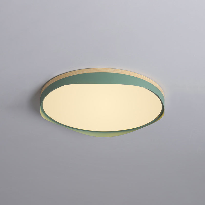 Éclairage de plafond de forme de cercle de style moderne Métal 1 Light Plafond Light pour chambre