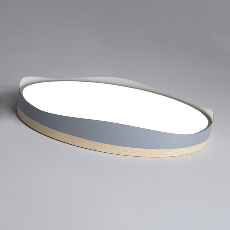 Modern Style Circle Shape Ceiling Lighting Metal 1 Light Ceiling Light for Bedroom