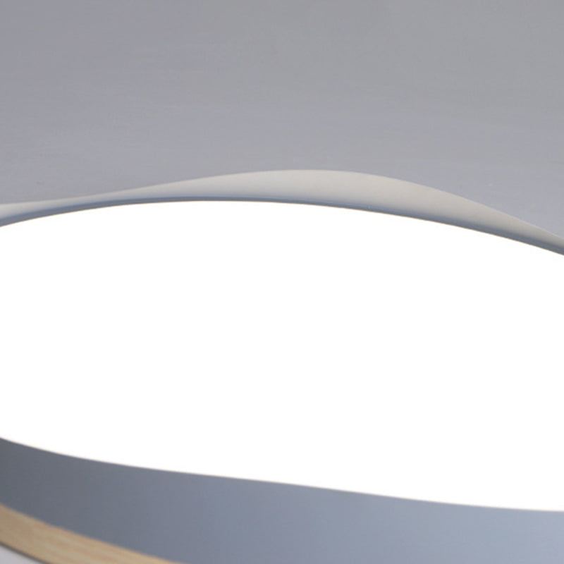 Modern Style Circle Shape Ceiling Lighting Metal 1 Light Ceiling Light for Bedroom