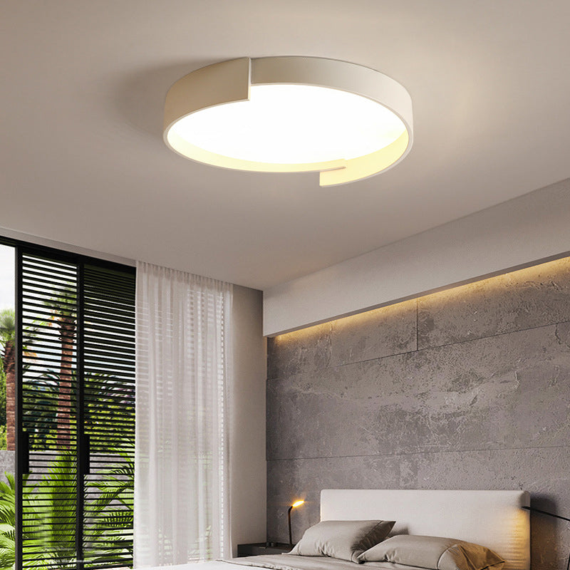 Modern Style Circle Shape Ceiling Lighting Metal 1 Light Ceiling Light for Dining Room