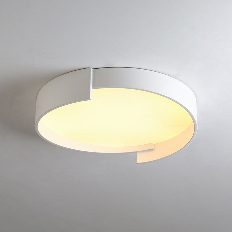 Moderne Stilkreisform Deckenbeleuchtung Metall 1 Licht Deckenleuchte für Esszimmer