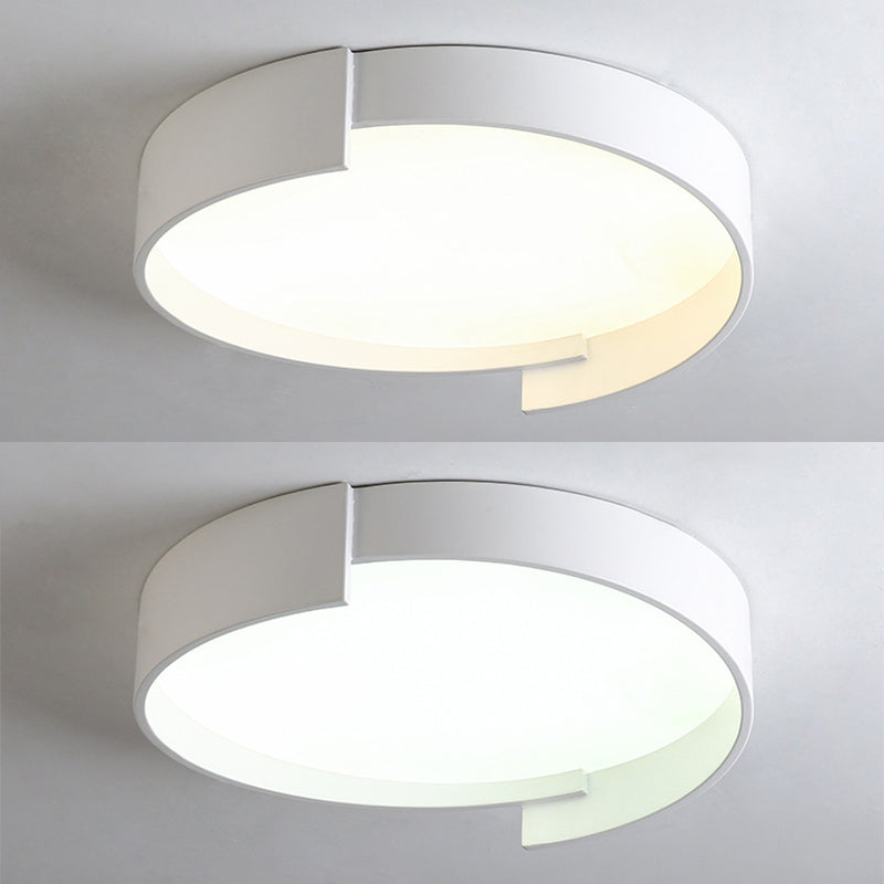 Modern Style Circle Shape Ceiling Lighting Metal 1 Light Ceiling Light for Dining Room