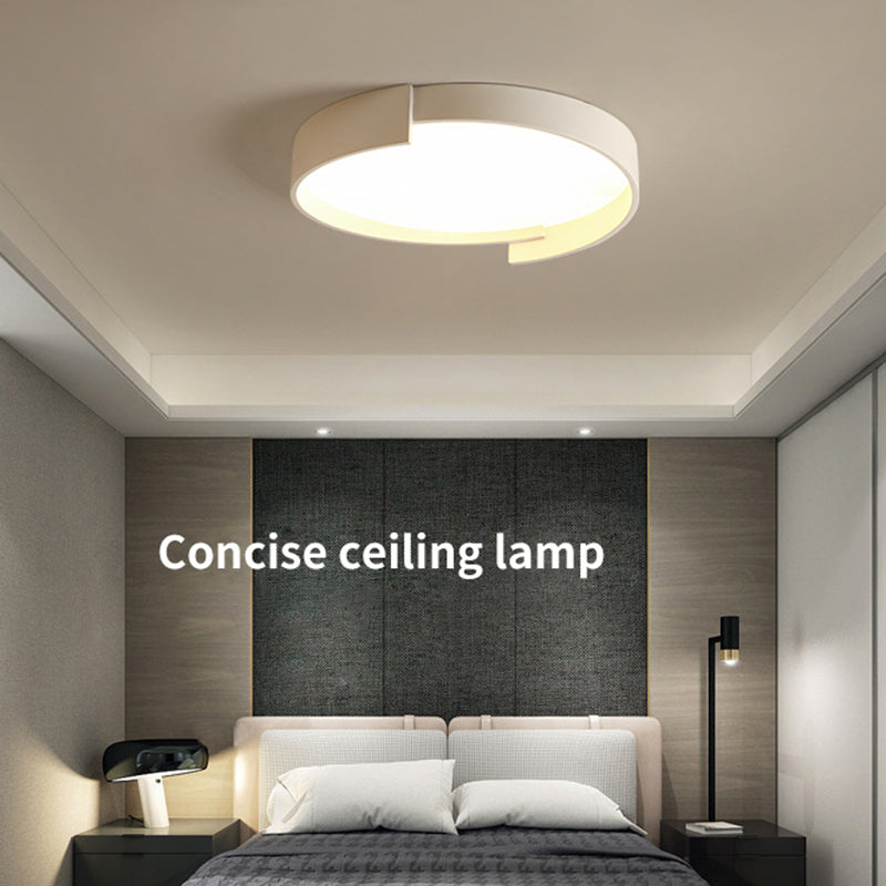 Modern Style Circle Shape Ceiling Lighting Metal 1 Light Ceiling Light for Dining Room