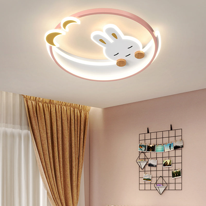 Lovely Flush Mount Ceiling Lamp Nordic Style LED Ceiling Mount Lighting for Bedroom