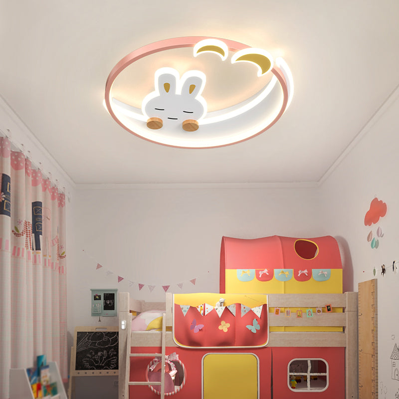 Lovely Flush Mount Ceiling Lamp Nordic Style LED Ceiling Mount Lighting for Bedroom