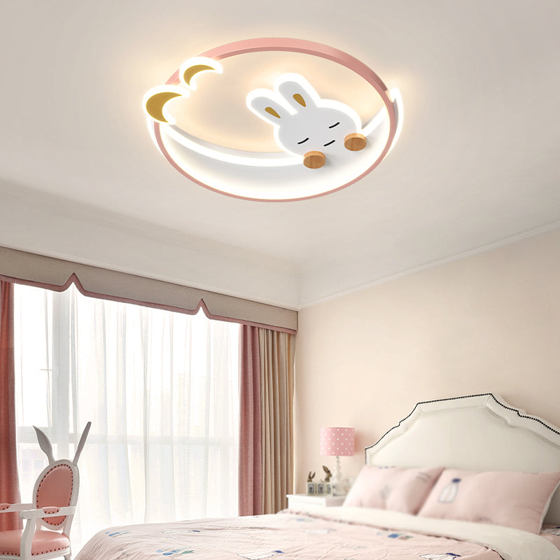 Mooie flush mount plafondlamp Noordse stijl LED plafondbevestiging verlichting voor slaapkamer