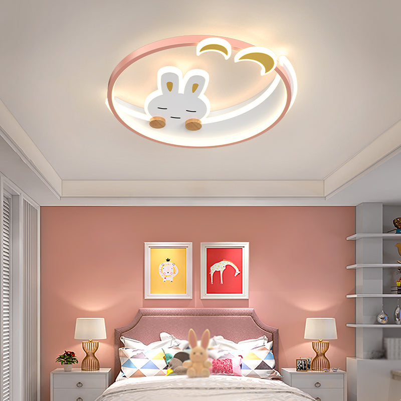 Encantadora lámpara de techo de montaje con rasguño iluminación de montaje de techo LED de estilo nórdico para dormitorio