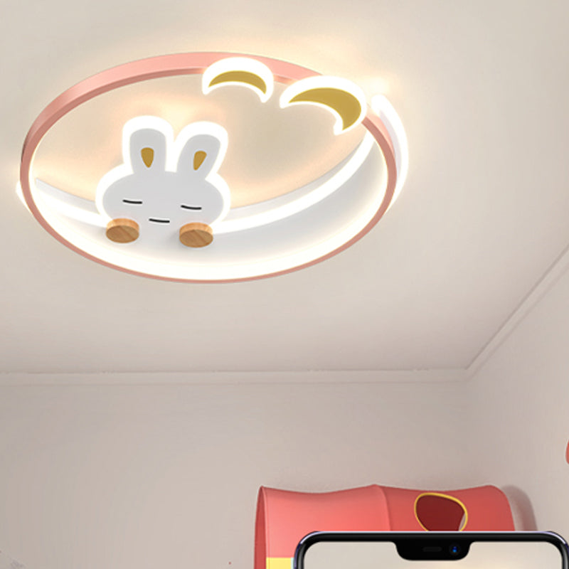 Lovely Flush Mount Ceiling Lamp Nordic Style LED Ceiling Mount Lighting for Bedroom