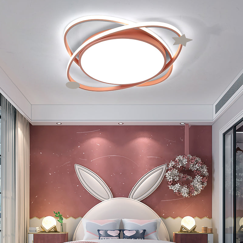 Mont géométrique en métal Light Light Lovely Style Plafond Light pour la chambre pour enfants