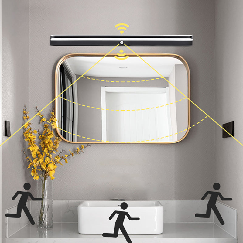 Infrarrojo sensible tocador de baño apliques de aluminio led de pared led moderno lámpara de luz