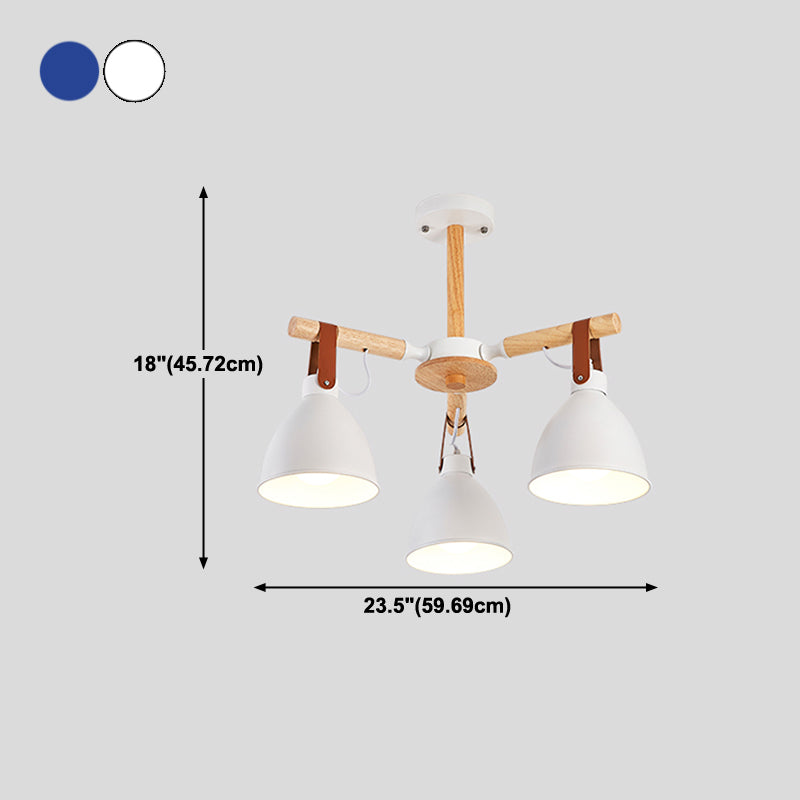 Luci a sospensione di ramo di ciotola multipla Luci appese in stile moderno illuminazione sospesa in metallo per soggiorno