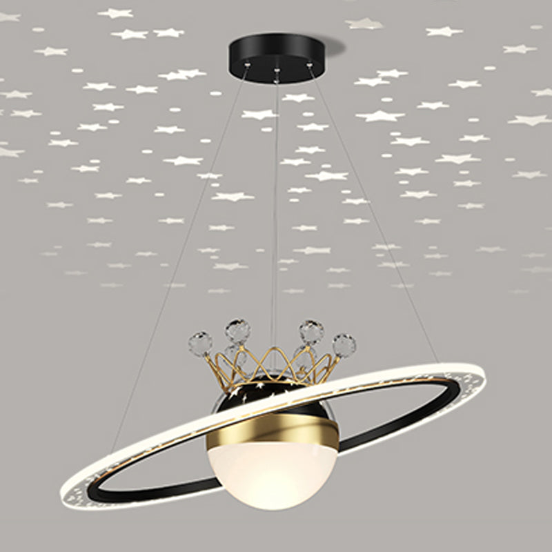 Ring Shade Metal Chandelier Lights Modern 2- Light Lighting Lighting Lighting