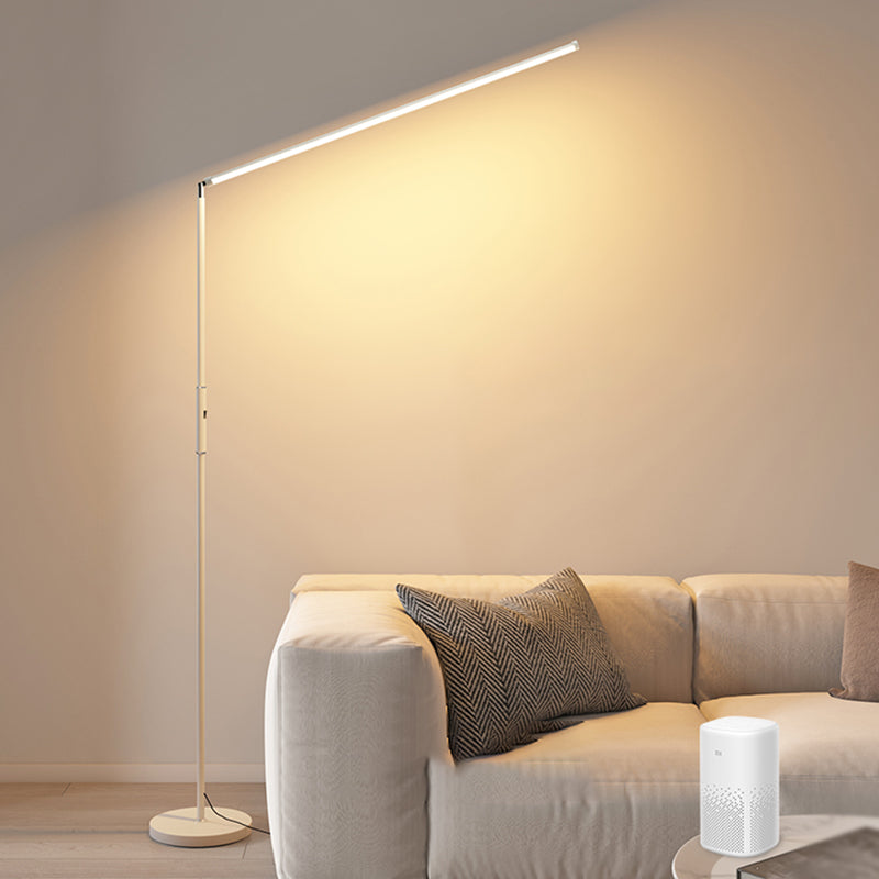 1 Light Linear Floor Lamp Contemporary Style Metal Floor Light Fixtures