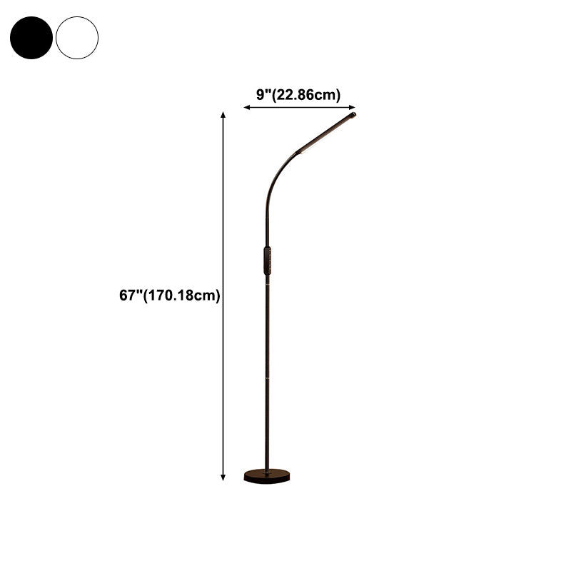 Lineare Form Metallbodenbeleuchtung zeitgenössischer Stil 1 Lichtstehlampe