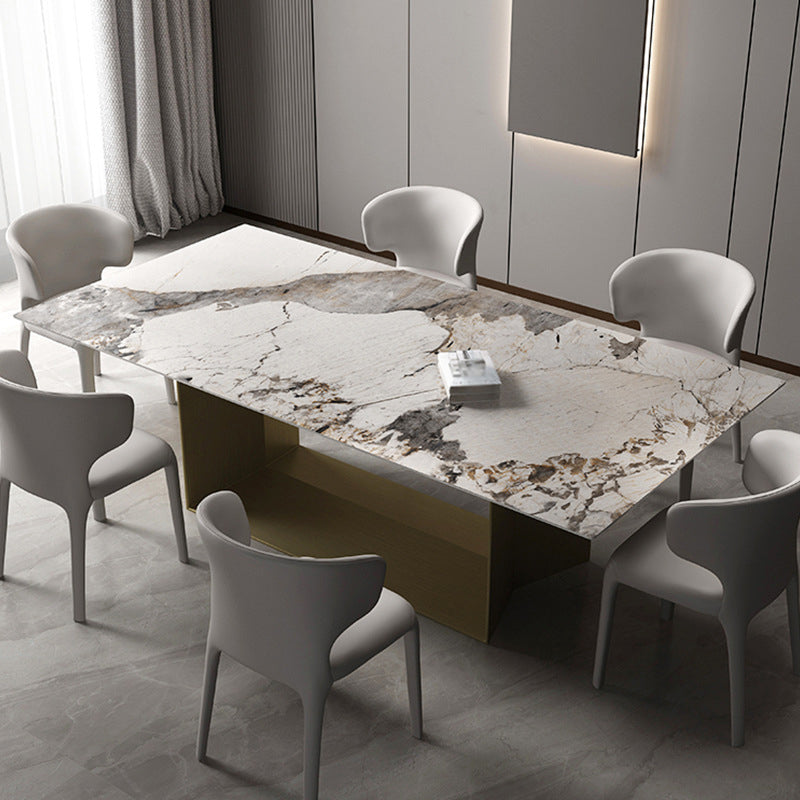 Glam 1/2/3/4/5 Pieces Dining Set Sintered Stone Dining Table Set