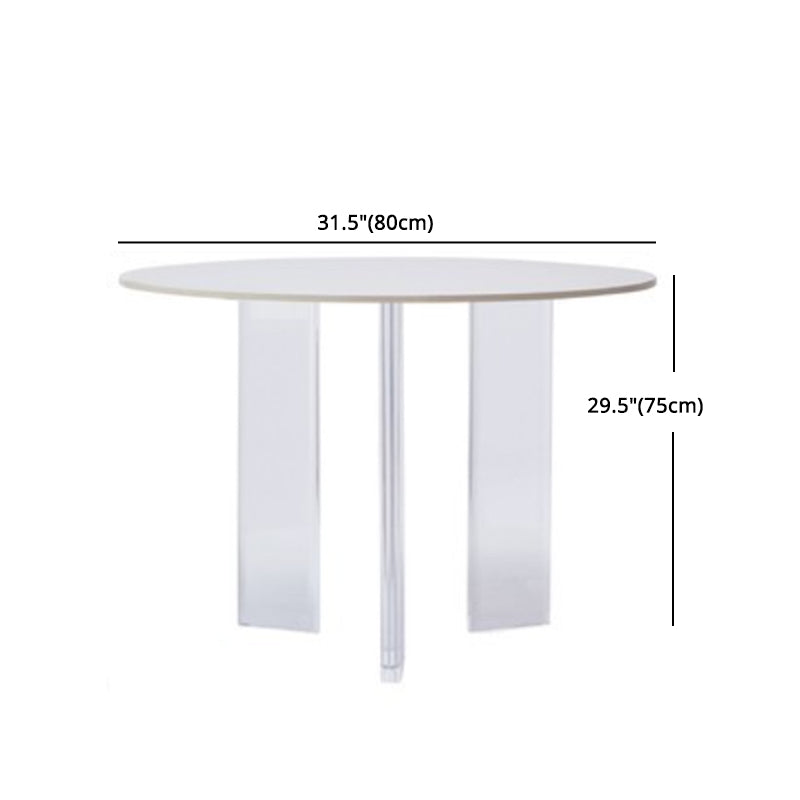 Modern 1/2/3 Pieces Dining Set Round Stone Dining Table for Dining Room